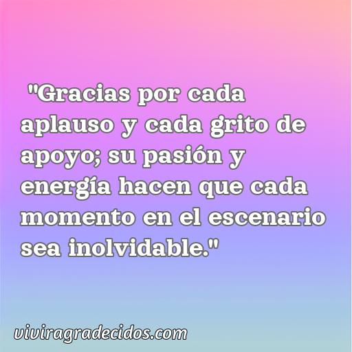 Inspiradora Frase de agradecimiento a la afición de un cantante, 50 Mejores Frases de agradecimiento a la afición de un cantante