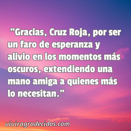 Frases de agradecimiento a la Cruz Roja