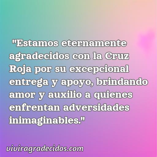 Agradable frase de agradecimiento a la cruz roja, frases de agradecimiento a la cruz roja