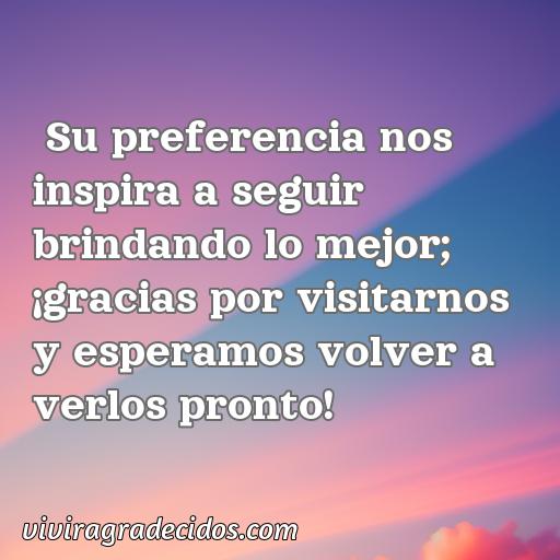 Agradable frase de agradecimiento a los clientes de restaurante, frases de agradecimiento a los clientes de restaurante