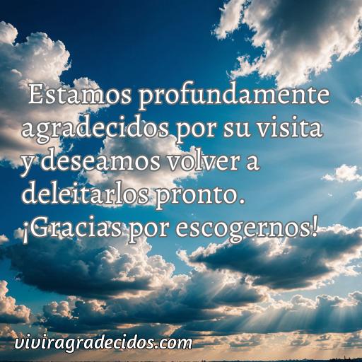 Mejor frase de agradecimiento a los clientes de restaurante, frases de agradecimiento a los clientes de restaurante