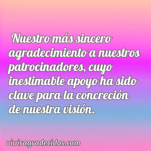 Inspiradora frase de agradecimiento a patrocinadores, 50 Mejores frases de agradecimiento a patrocinadores