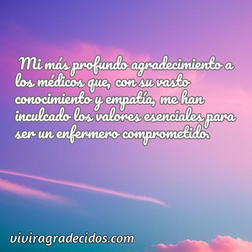 Agradable frase de agradecimiento de un estudiante de enfermeria a medicos, Cincuenta Mejores frases de agradecimiento de un estudiante de enfermeria a medicos