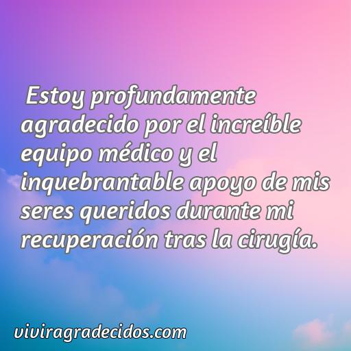 Cincuenta Frases de agradecimiento después de una cirugía