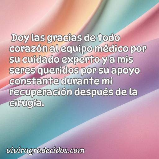 Excelente frase de agradecimiento después de una cirugía, frases de agradecimiento después de una cirugía