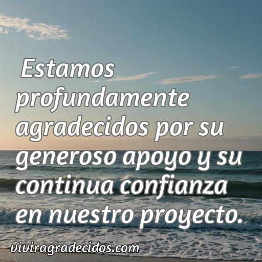 Frases de agradecimiento formales