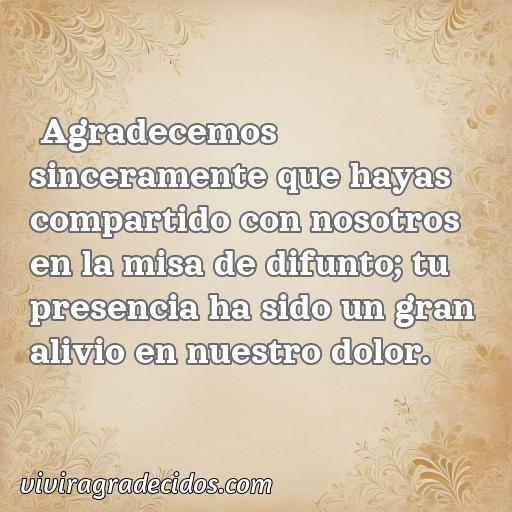 Inspiradora frase de agradecimiento por asistir a misa de difunto, 50 frases de agradecimiento por asistir a misa de difunto