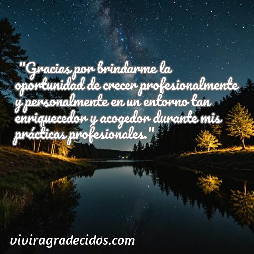 Agradable frase de agradecimiento por practicas profesionales, Cincuenta frases de agradecimiento por practicas profesionales