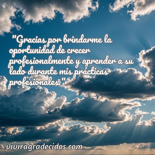 Excelente frase de agradecimiento por practicas profesionales, Cincuenta frases de agradecimiento por practicas profesionales